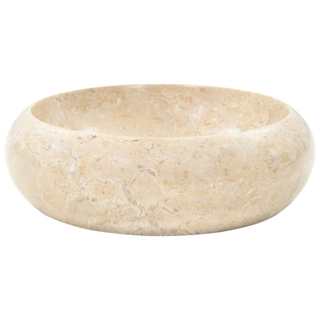 vidaXL Sink 40x12 cm Marble Cream