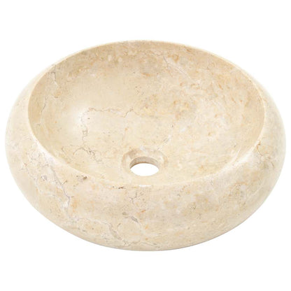 vidaXL Sink 40x12 cm Marble Cream
