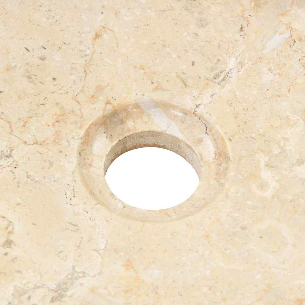 vidaXL Sink 40x12 cm Marble Cream