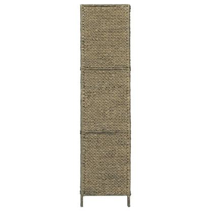 vidaXL 3-Panel Room Divider Brown 116x160 cm Water Hyacinth