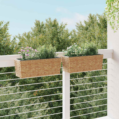 vidaXL Planters 2 pcs Water Hyacinth