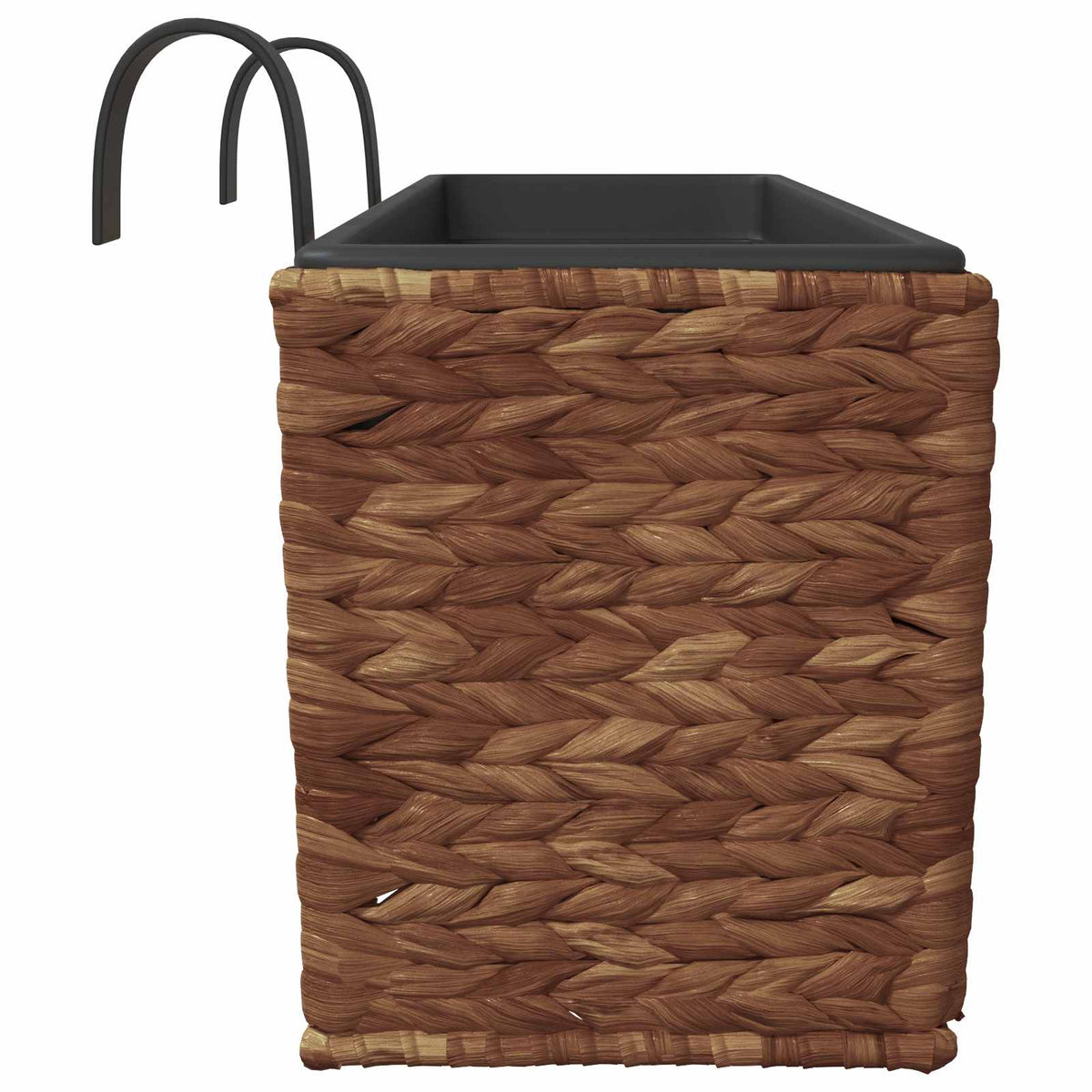 vidaXL Planters 2 pcs Water Hyacinth Brown