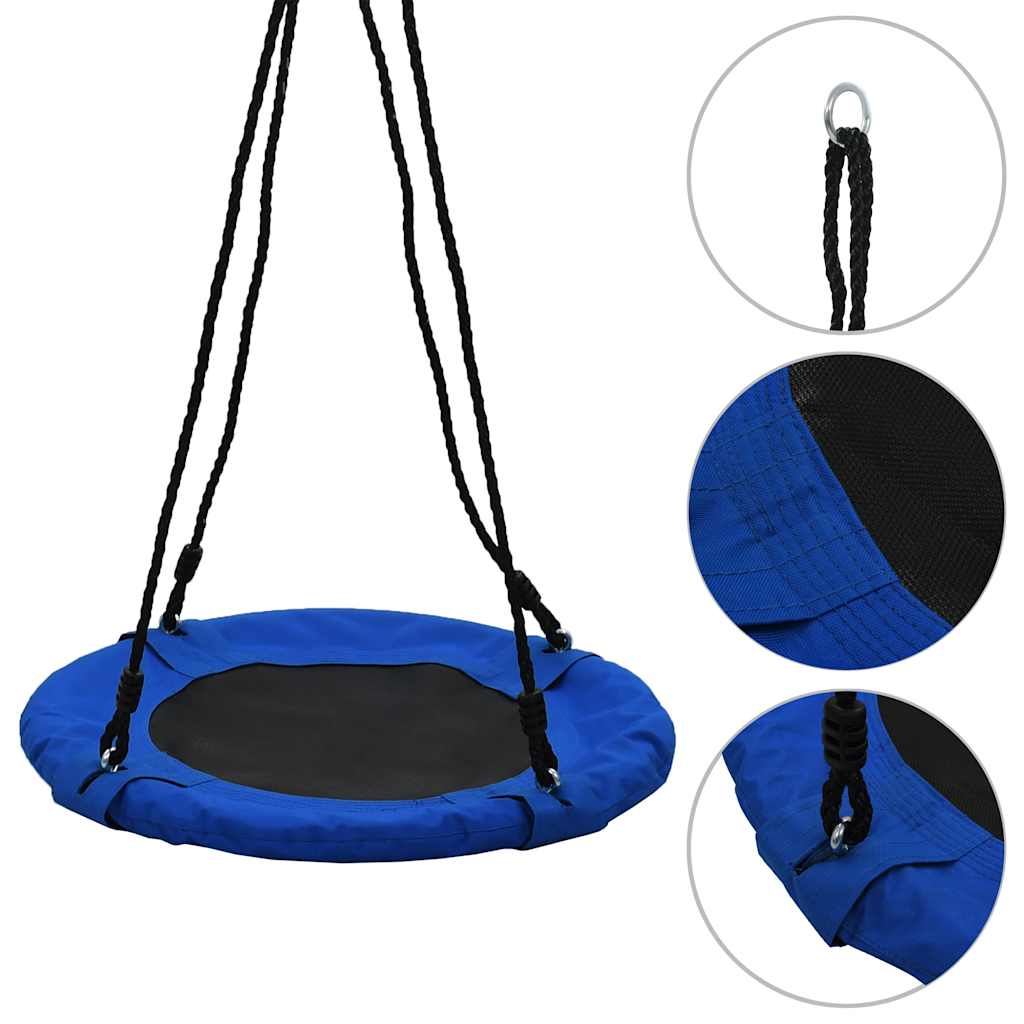 91809 vidaXL Swing 60 cm 100 kg Blue