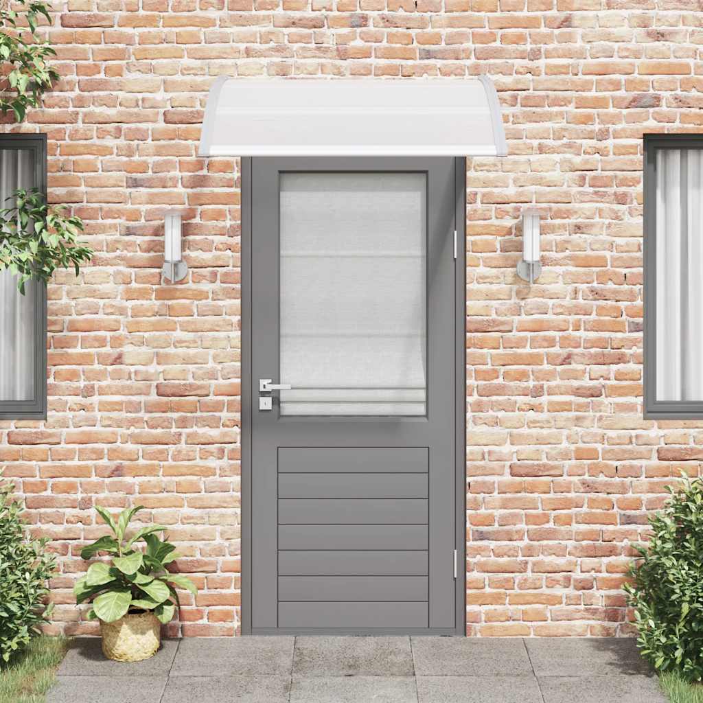 vidaXL Door Canopy Grey 120x100 cm PC