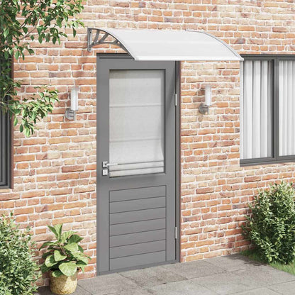 vidaXL Door Canopy Grey 120x100 cm PC