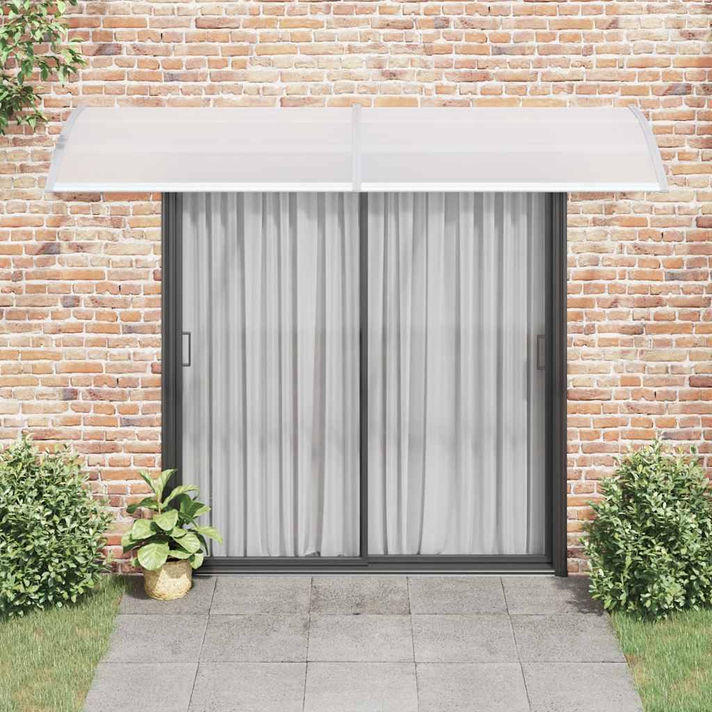 vidaXL Door Canopy Grey 300x100 cm PC