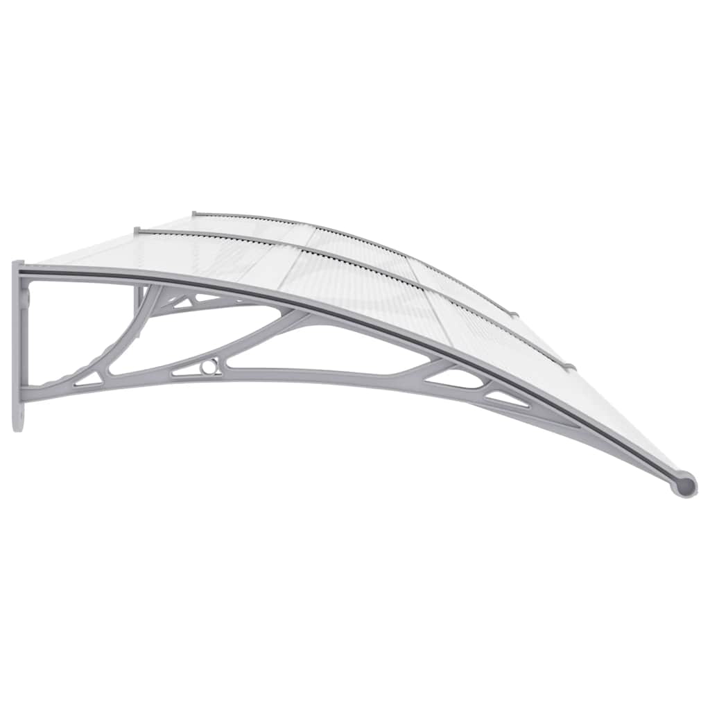 vidaXL Door Canopy Grey 300x100 cm PC