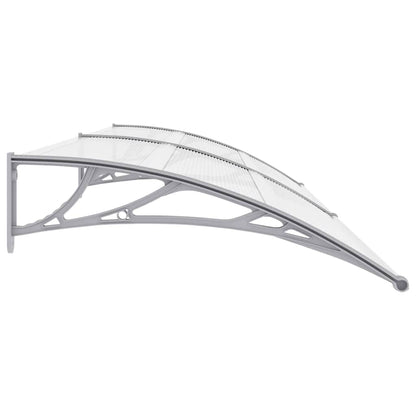 vidaXL Door Canopy Grey 300x100 cm PC