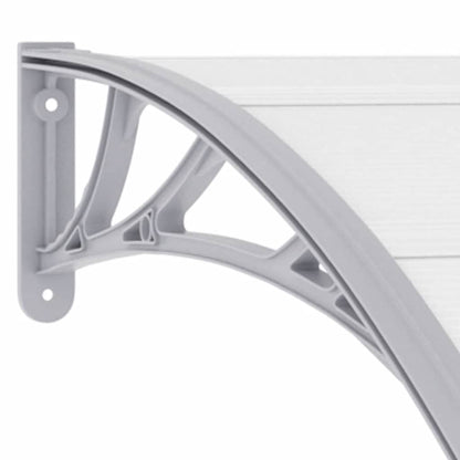 vidaXL Door Canopy Grey 300x100 cm PC