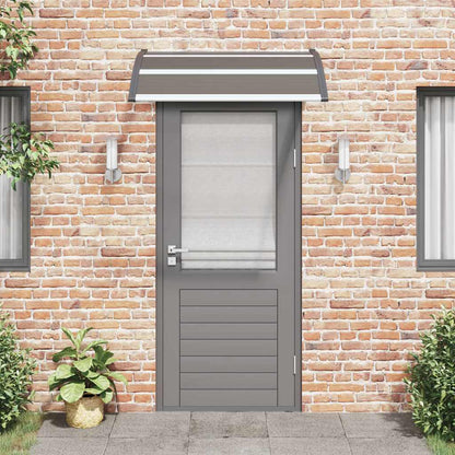 vidaXL Door Canopy Black 120x100 cm PC