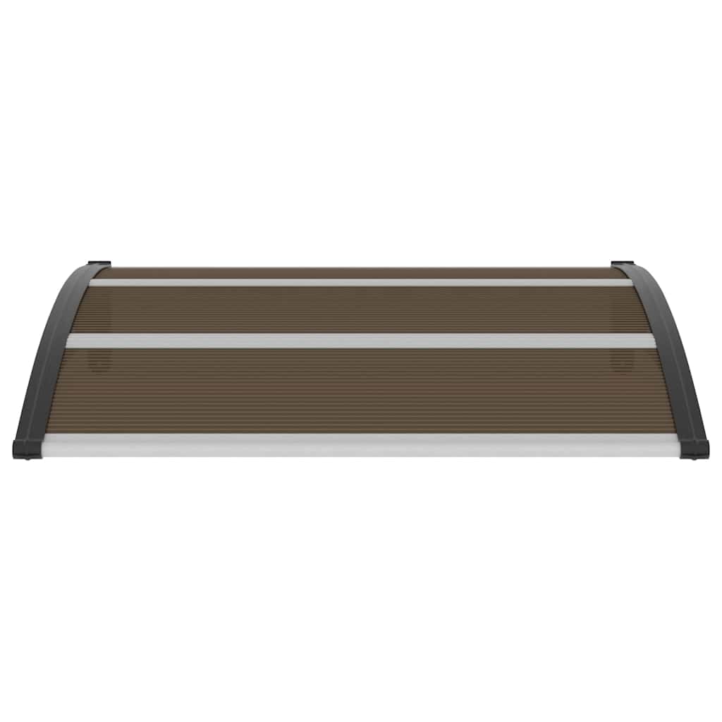 vidaXL Door Canopy Black 120x100 cm PC