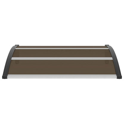 vidaXL Door Canopy Black 120x100 cm PC