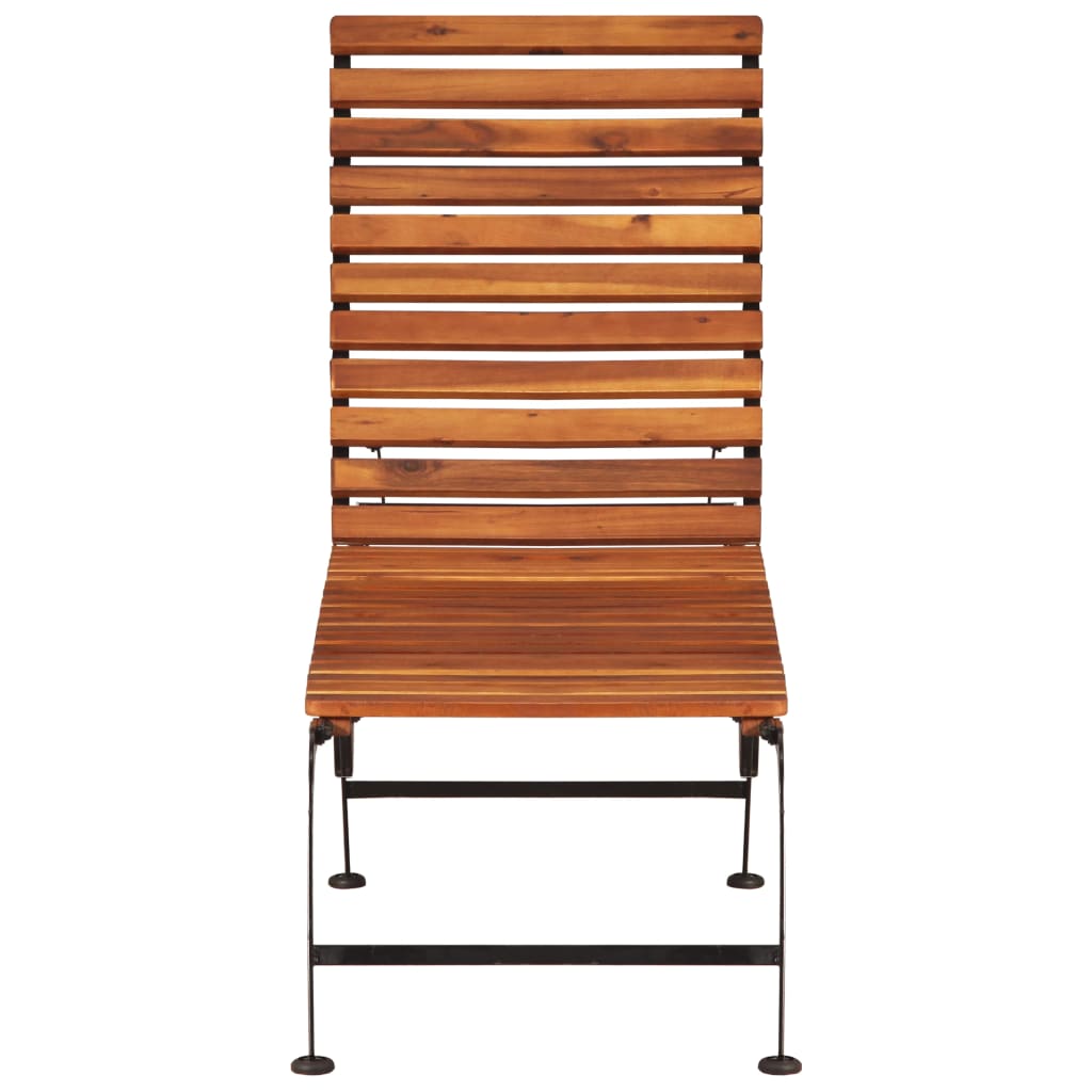 vidaXL Sun Lounger | Brown | Solid Acacia wood, Steel | Standard