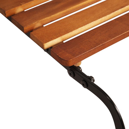 vidaXL Sun Lounger | Brown | Solid Acacia wood, Steel | Standard