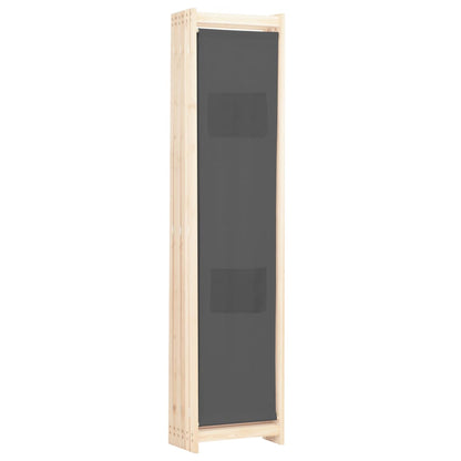 vidaXL 6-Panel Room Divider Grey 240x170x4 cm Fabric