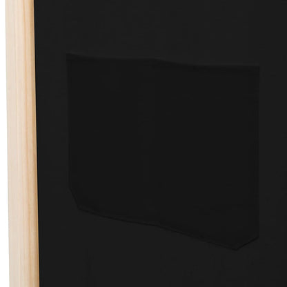 vidaXL 3-Panel Room Divider Black 120x170x4 cm Fabric