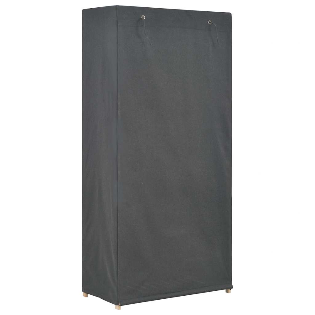 vidaXL Wardrobe | Grey | Cotton | Large | Wardrobe | Rectangular | Contemporary