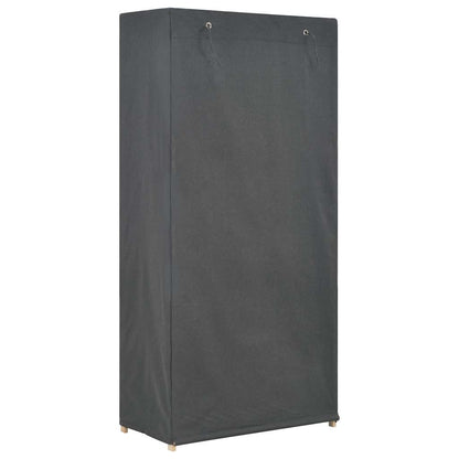 vidaXL Wardrobe | Grey | Cotton | Large | Wardrobe | Rectangular | Contemporary