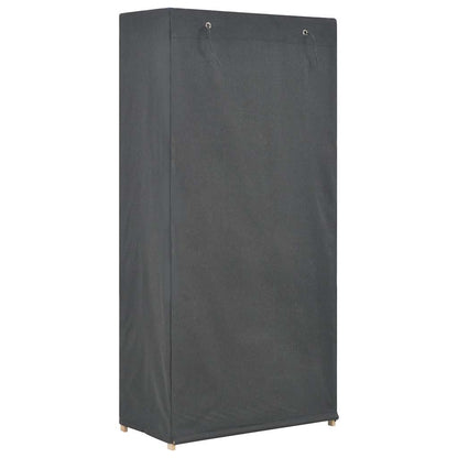 248187 vidaXL 3-Tier Wardrobe Grey 79x40x170 cm Fabric