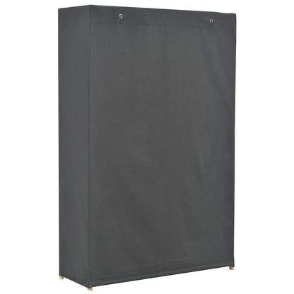 248188 vidaXL 3-Tier Wardrobe Grey 110x40x170 cm Fabric