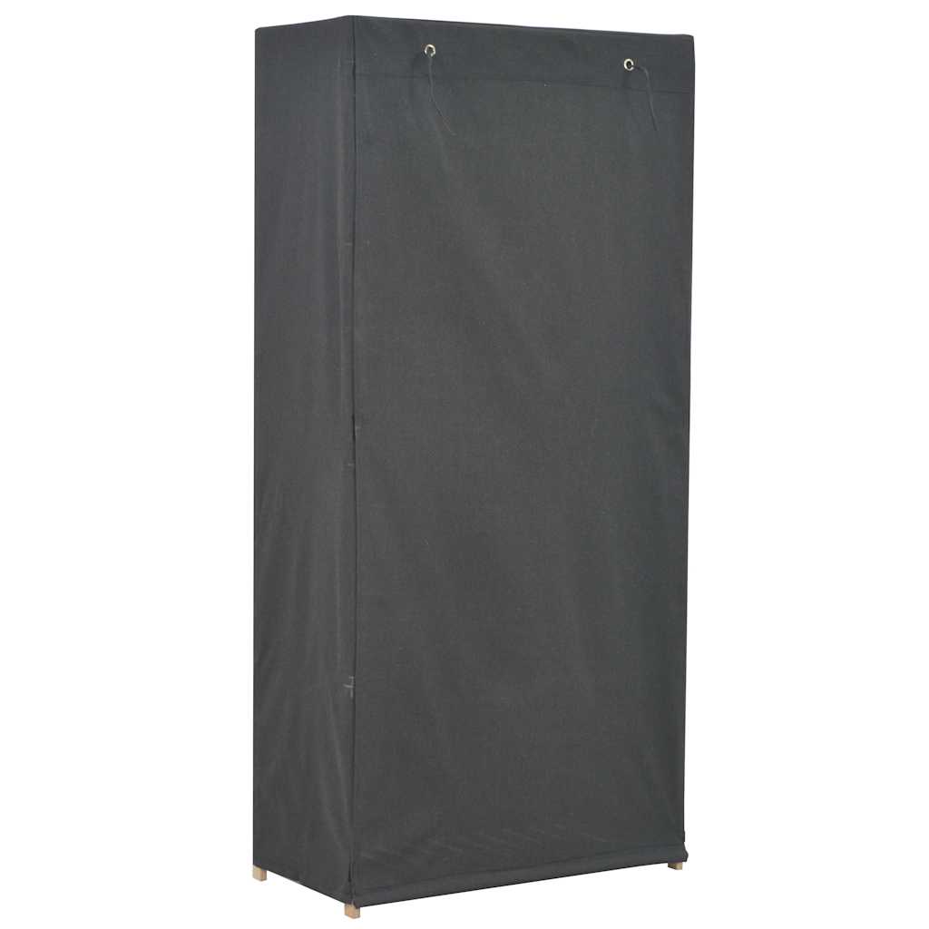 248191 vidaXL Wardrobe Grey 79x40x170 cm Fabric