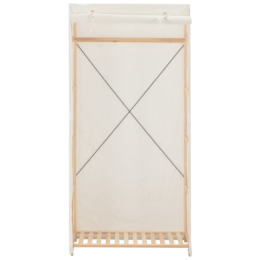 vidaXL Wardrobe White 79x40x170 cm Fabric