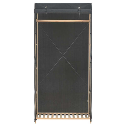 248193 vidaXL Wardrobe Grey 79x40x170 cm Fabric