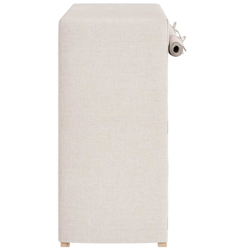 248194 vidaXL Shoe Cabinet with Cover White 79x40x80 cm Fabric