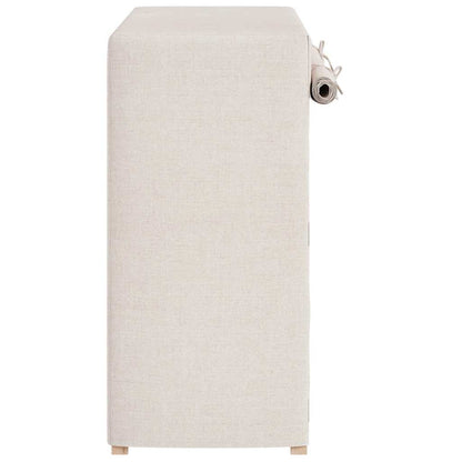 vidaXL Shoe Cabinet with Cover White 79x40x80 cm Fabric