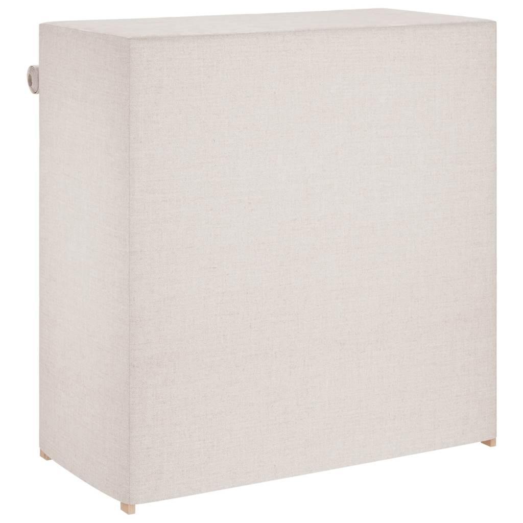 248194 vidaXL Shoe Cabinet with Cover White 79x40x80 cm Fabric