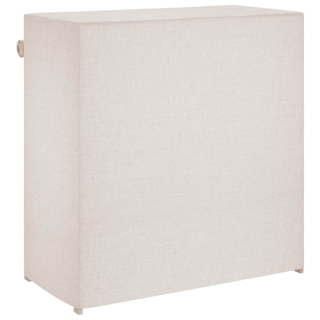 vidaXL Shoe Cabinet with Cover White 79x40x80 cm Fabric