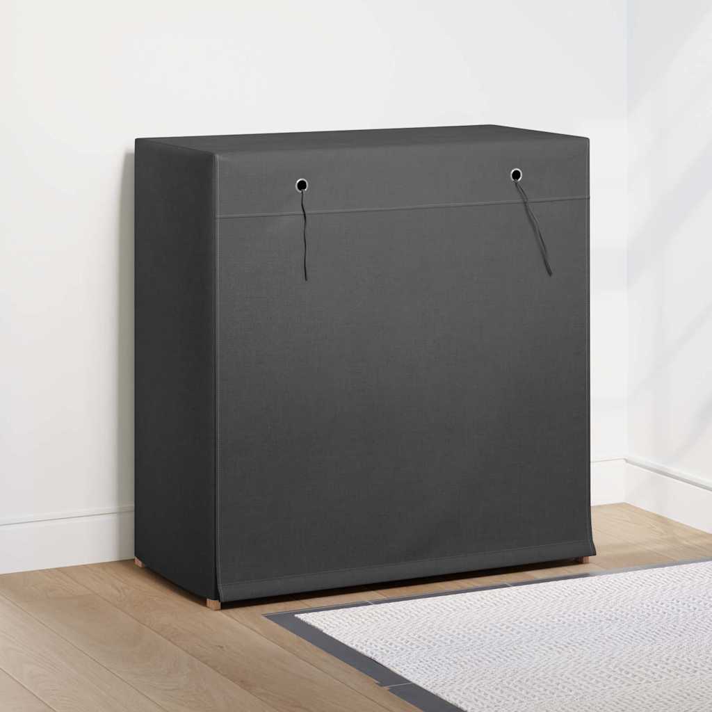 248195 vidaXL Shoe Cabinet with Cover Grey 79x40x80 cm Fabric