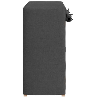 248195 vidaXL Shoe Cabinet with Cover Grey 79x40x80 cm Fabric
