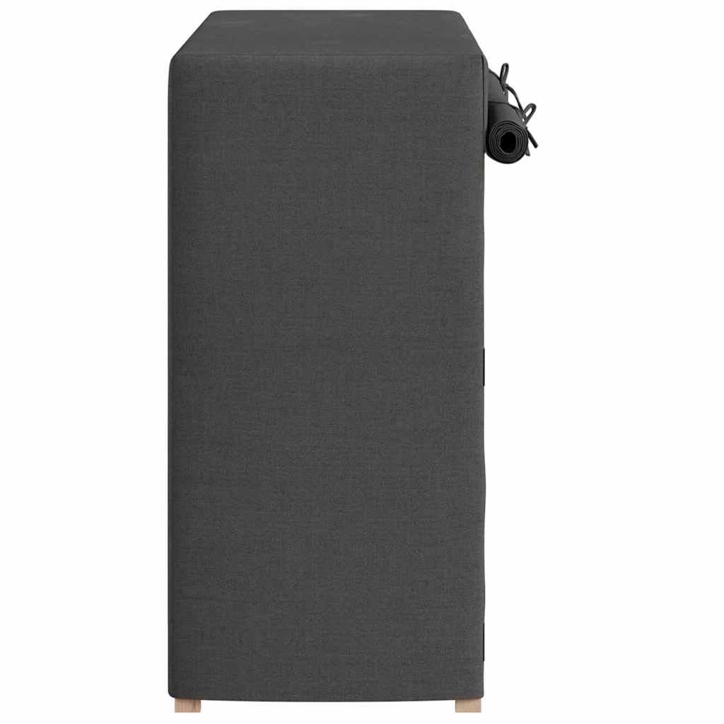 vidaXL Shoe Cabinet with Cover Grey 79x40x80 cm Fabric