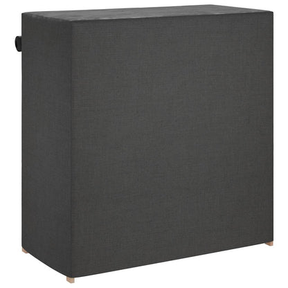 248195 vidaXL Shoe Cabinet with Cover Grey 79x40x80 cm Fabric