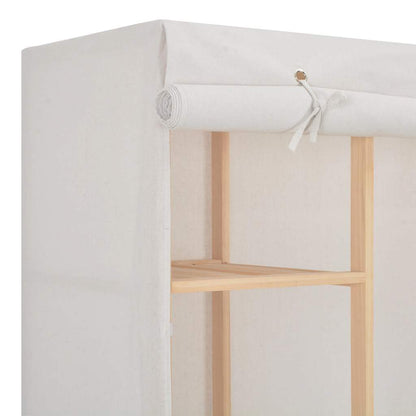 vidaXL Wardrobe White 135x40x170 cm Fabric