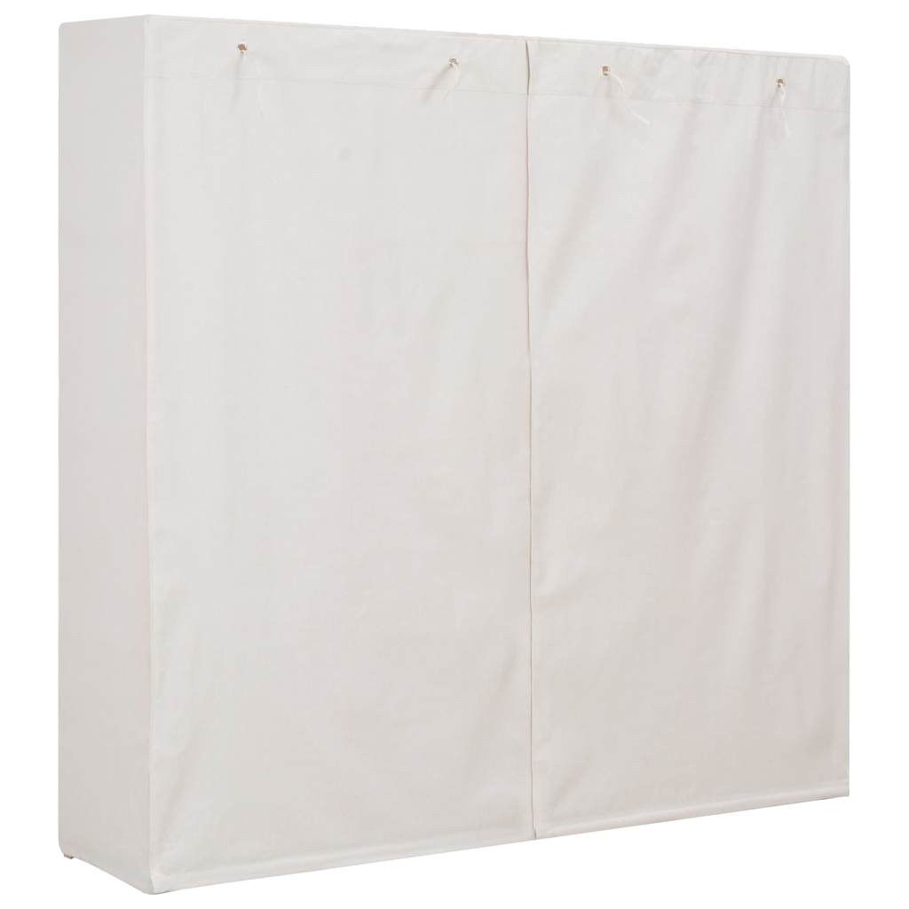 248198 vidaXL Wardrobe White 173x40x170 cm Fabric