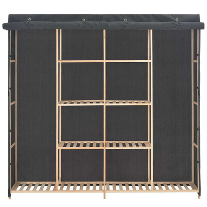 vidaXL Wardrobe | Grey | Cotton | 173 cm x 40 cm x 170 cm | Wardrobe