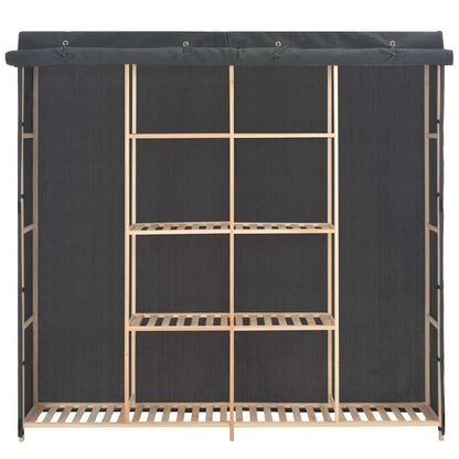 248199 vidaXL Wardrobe Grey 173x40x170 cm Fabric