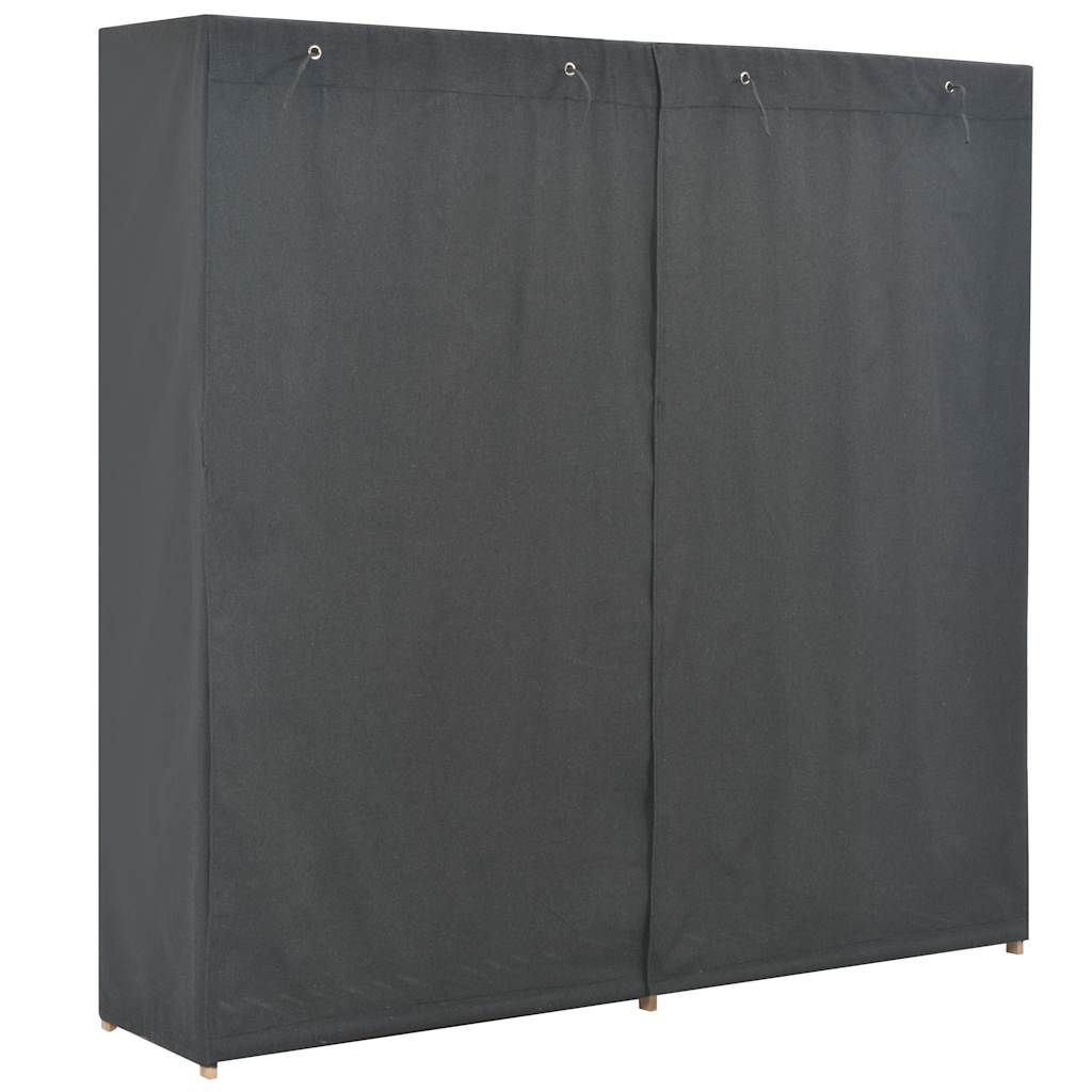 vidaXL Wardrobe | Grey | Cotton | 173 cm x 40 cm x 170 cm | Wardrobe