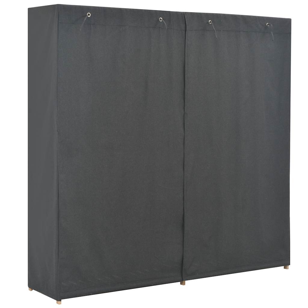 248199 vidaXL Wardrobe Grey 173x40x170 cm Fabric