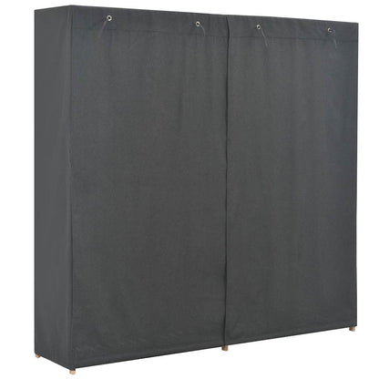 248199 vidaXL Wardrobe Grey 173x40x170 cm Fabric