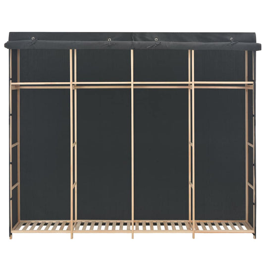 248201 vidaXL Wardrobe Grey 200x40x170 cm Fabric
