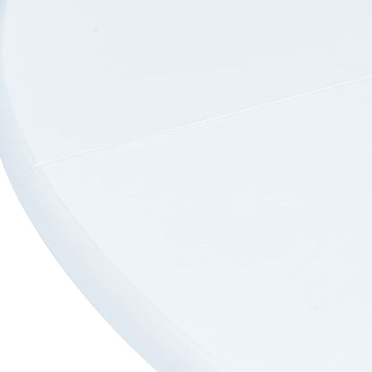vidaXL Dining Table White 106 cm Solid Rubber Wood