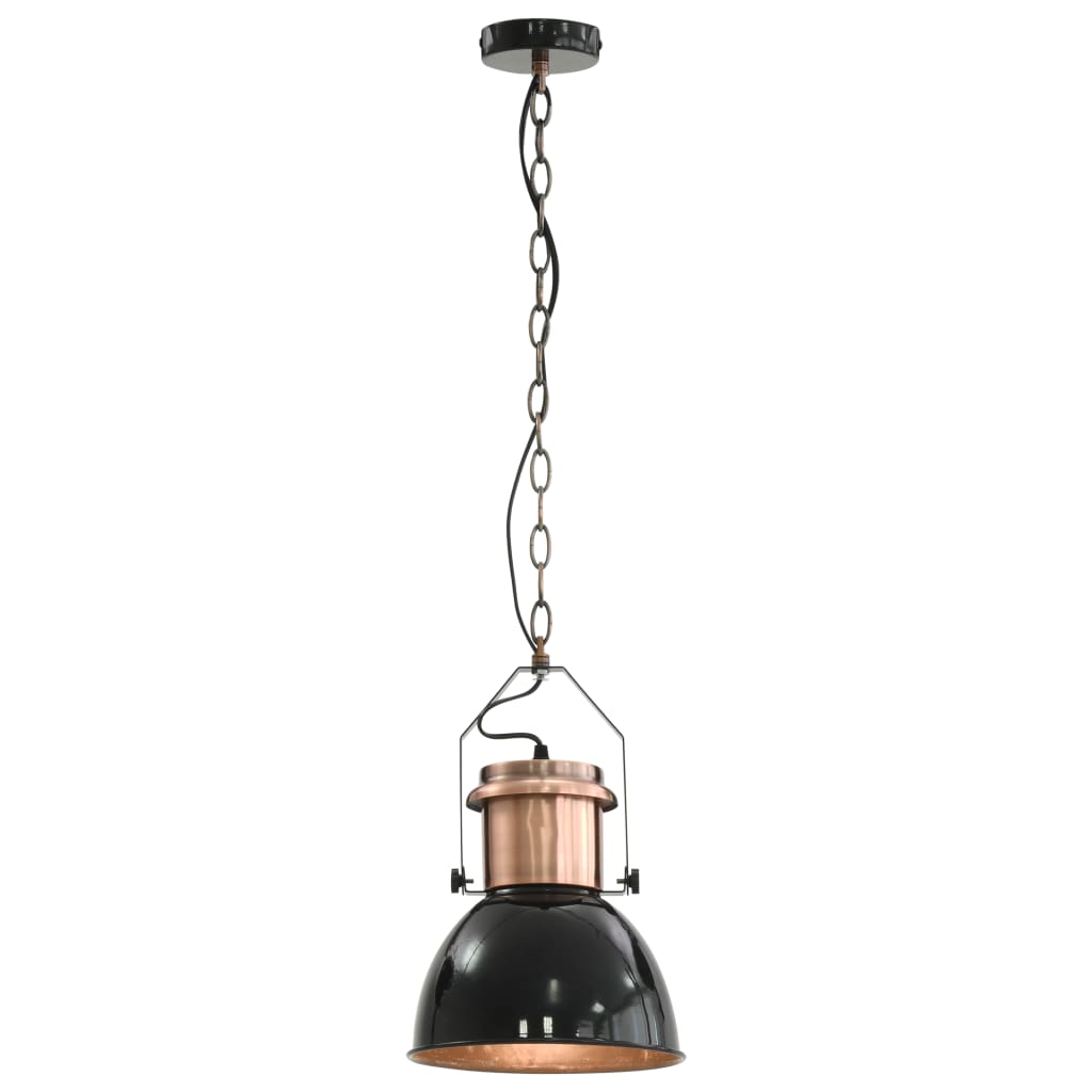 vidaXL Ceiling Lamp |  Set of 2 | Black and Copper | Metal | Medium
