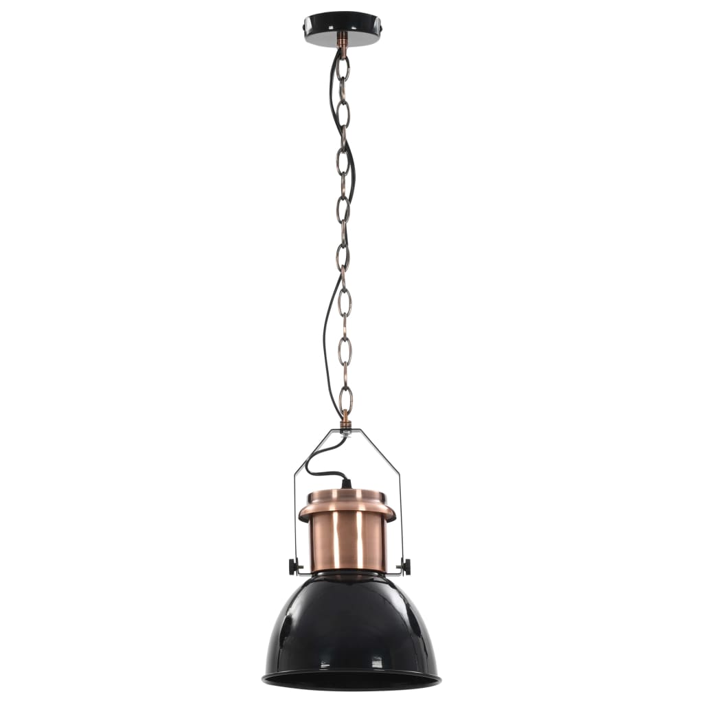 vidaXL Ceiling Lamp |  Set of 2 | Black and Copper | Metal | Medium