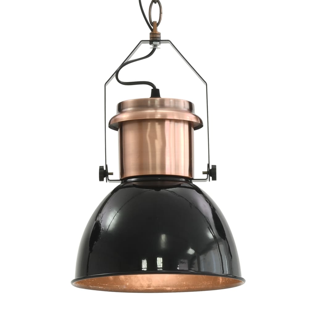 vidaXL Ceiling Lamp |  Set of 2 | Black and Copper | Metal | Medium