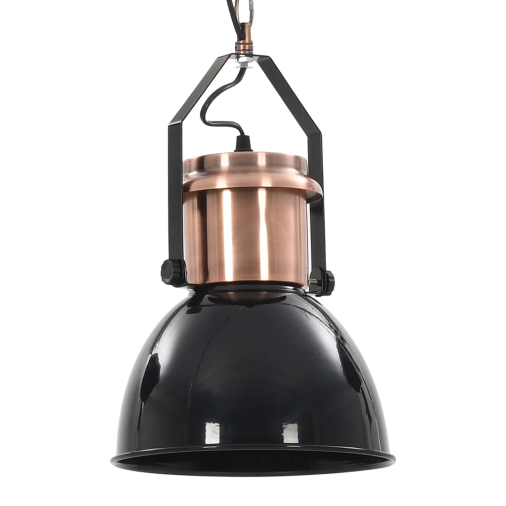 vidaXL Ceiling Lamp |  Set of 2 | Black and Copper | Metal | Medium