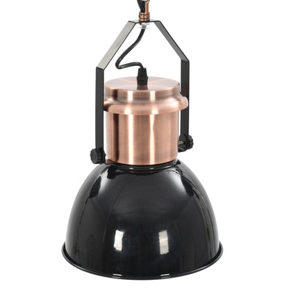 vidaXL Ceiling Lamp |  Set of 2 | Black and Copper | Metal | Medium