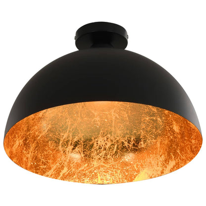 vidaXL Ceiling Lamp | Set of 2 | Black and gold | Metal | Medium | Sleek